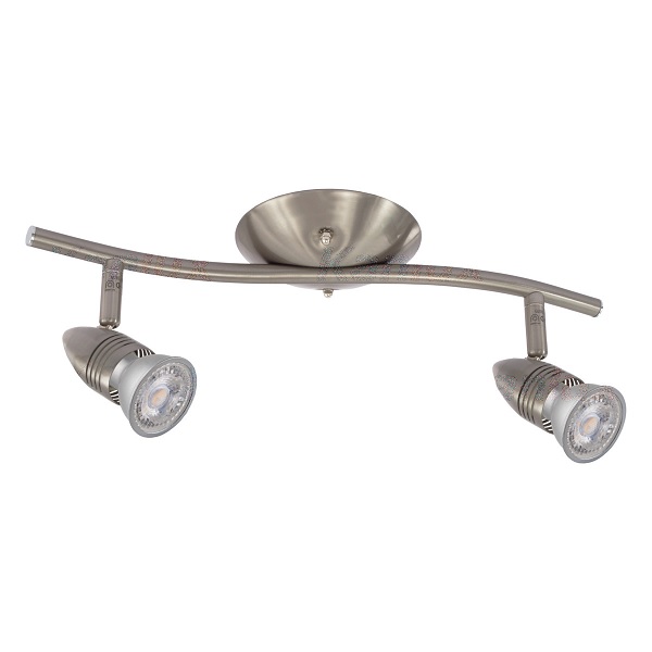 Applique 2 Luci Orientabile GU10 Satinato MOLI